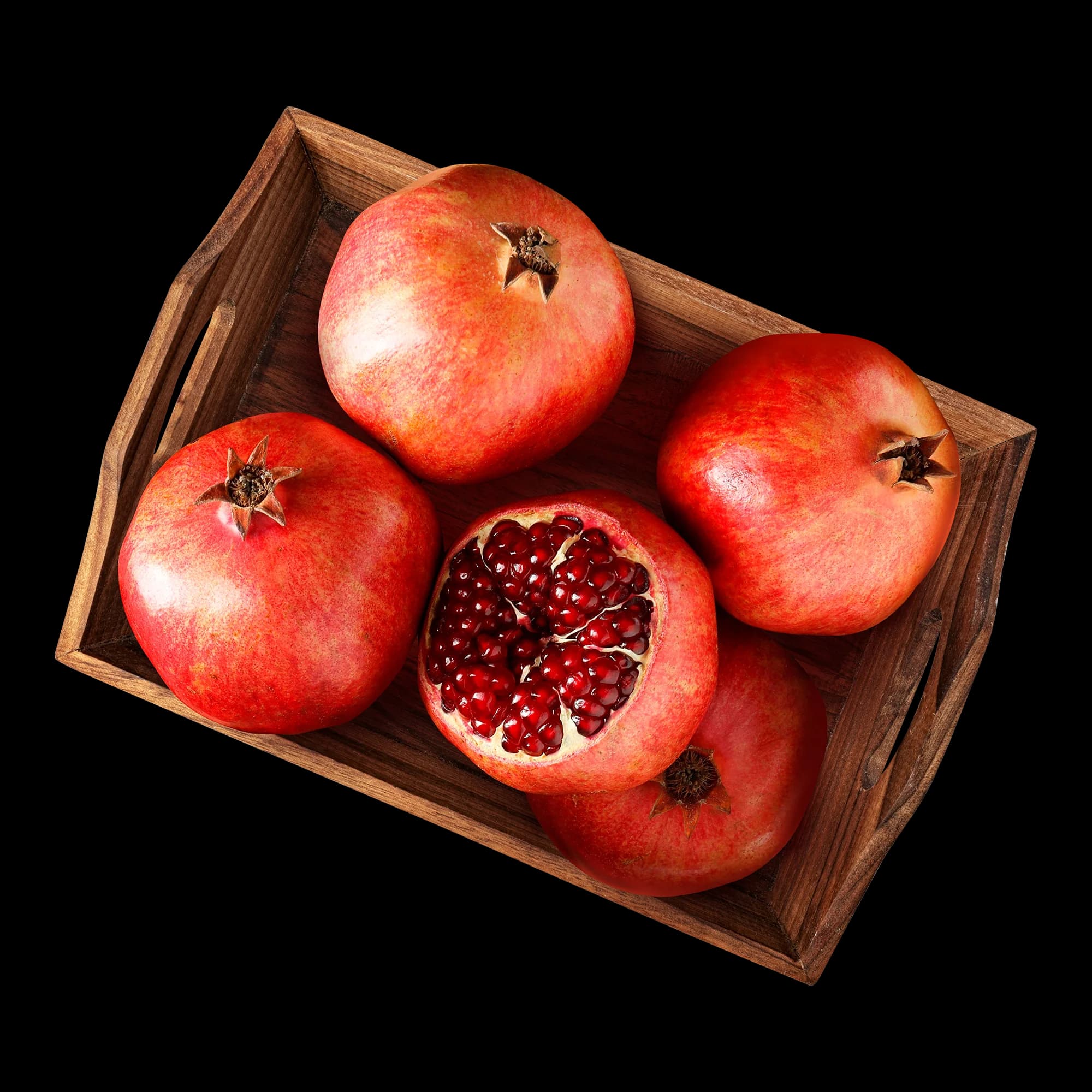 5pc Fresh Pomegranate (Anar) India 1.6-1.85kg