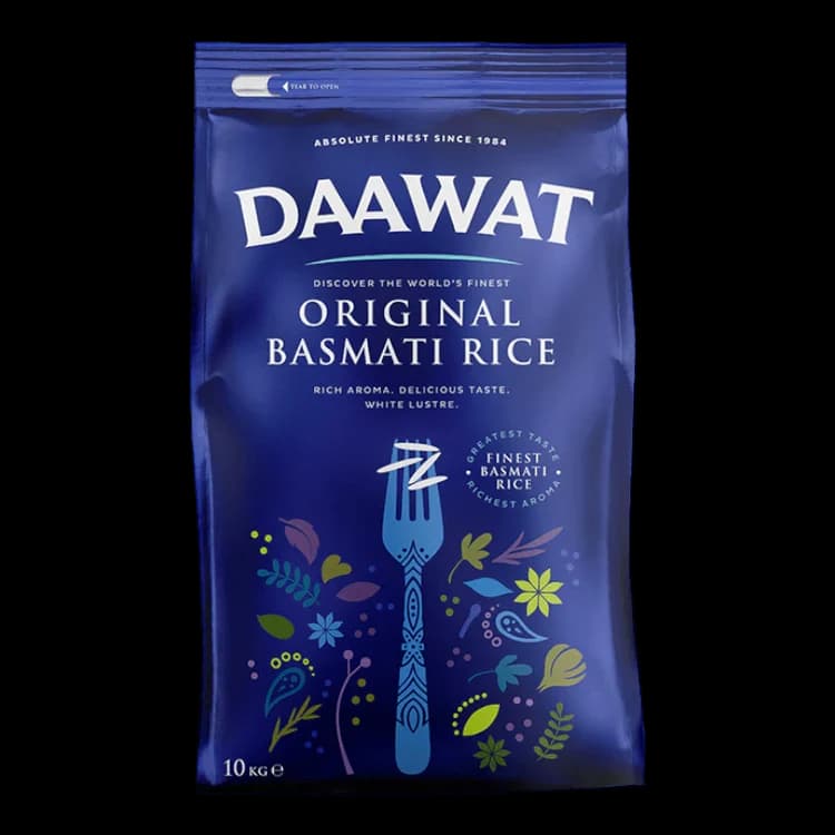 Daawat Basmati Original Rice 10kg (Blue Bag)
